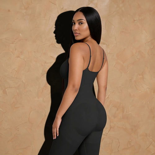 Vellure Paris Signature Intégrale — Full-length premium sculpting bodysuit featuring 360° waist control and seamless ankle-to-chest contouring.