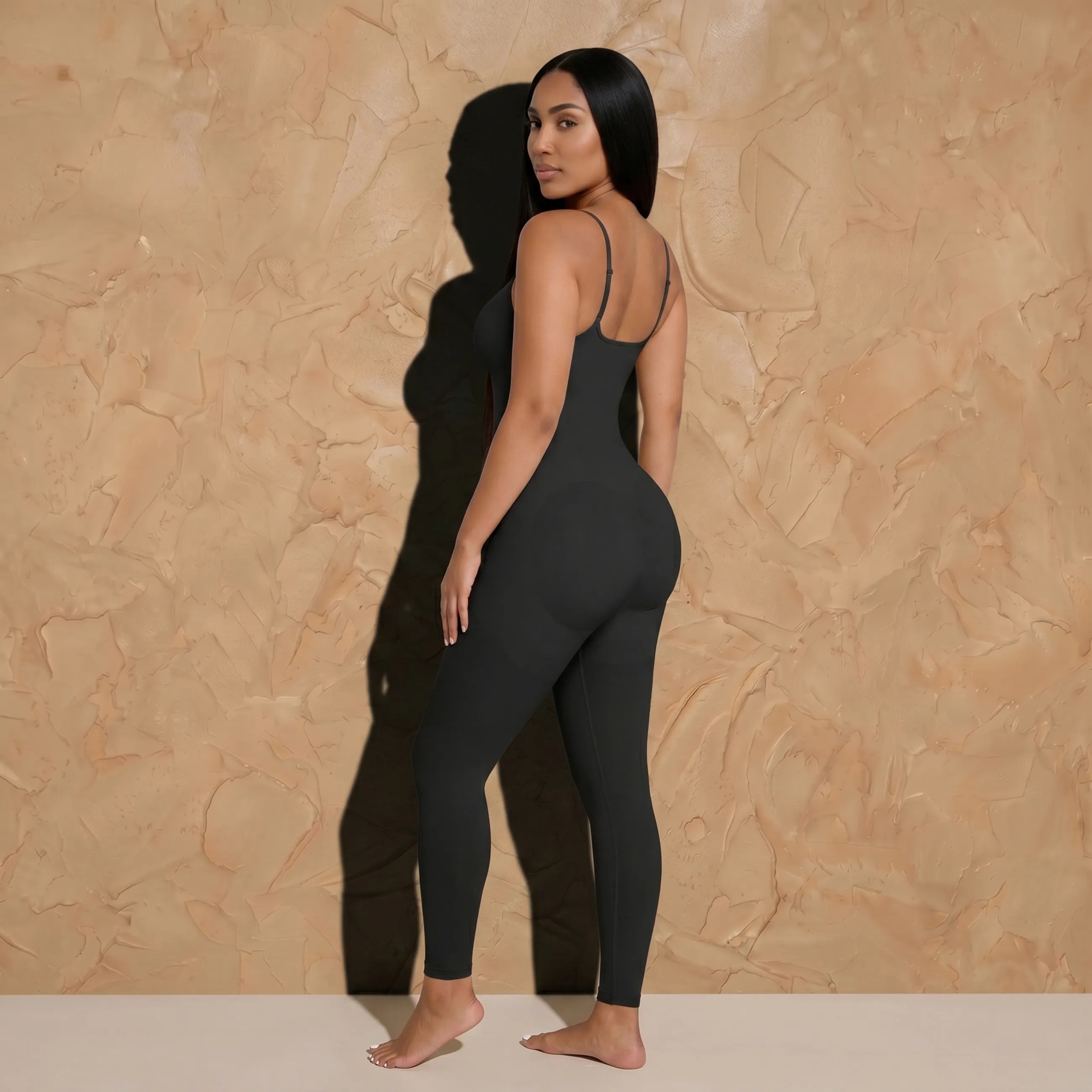 Vellure Paris Signature Intégrale — Full-length premium sculpting bodysuit featuring 360° waist control and seamless ankle-to-chest contouring.