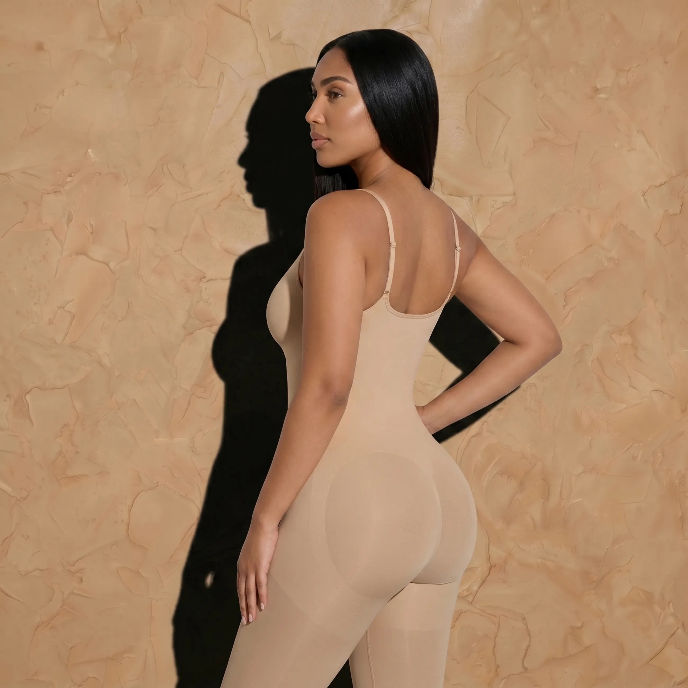 Vellure Paris Signature Intégrale — Full-length premium sculpting bodysuit featuring 360° waist control and seamless ankle-to-chest contouring.