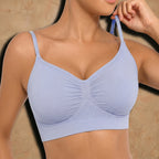 Vellure Paris Soutien Iconique — Premium seamless wire-free bra featuring a ruched front design and adjustable straps for all-day comfort and natural lift.