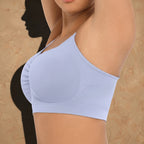 Vellure Paris Soutien Iconique — Premium seamless wire-free bra featuring a ruched front design and adjustable straps for all-day comfort and natural lift.