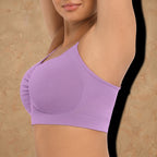 Vellure Paris Soutien Iconique — Premium seamless wire-free bra featuring a ruched front design and adjustable straps for all-day comfort and natural lift.