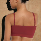Vellure Paris Soutien Iconique — Premium seamless wire-free bra featuring a ruched front design and adjustable straps for all-day comfort and natural lift.