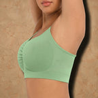 Vellure Paris Soutien Iconique — Premium seamless wire-free bra featuring a ruched front design and adjustable straps for all-day comfort and natural lift.