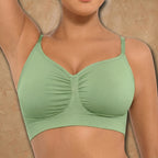 Vellure Paris Soutien Iconique — Premium seamless wire-free bra featuring a ruched front design and adjustable straps for all-day comfort and natural lift.