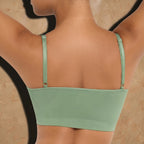 Vellure Paris Soutien Iconique — Premium seamless wire-free bra featuring a ruched front design and adjustable straps for all-day comfort and natural lift.